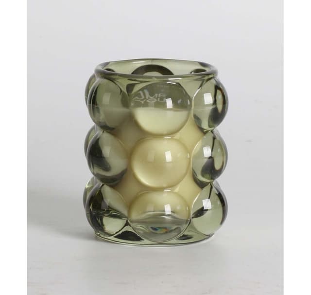 Doftljus i glas NATURE GREEN H9,2cm, Tranquil Summer