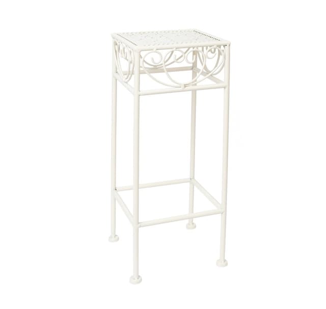 Blomstativ SANDY 18x18xH50cm, antikvit