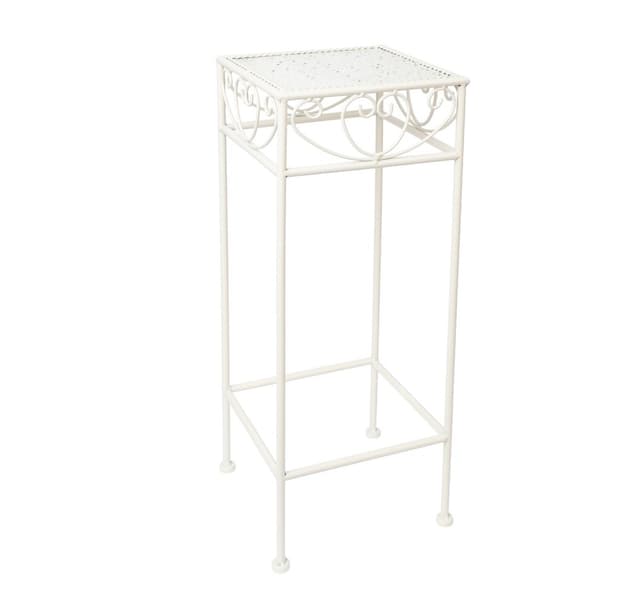 Blomstativ SANDY 23x23xH60cm, antikvit