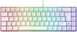 Next MX6 mini 65 RGB membran gamingtastatur (hvid)