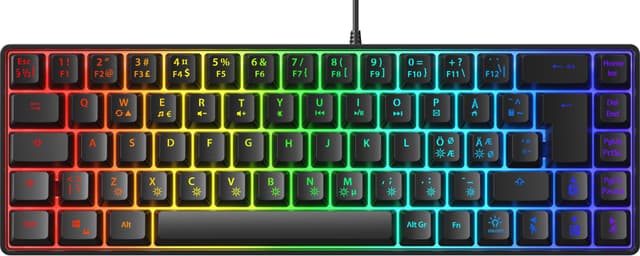Next MX6 mini 65 RGB membran gamingtastatur (sort)