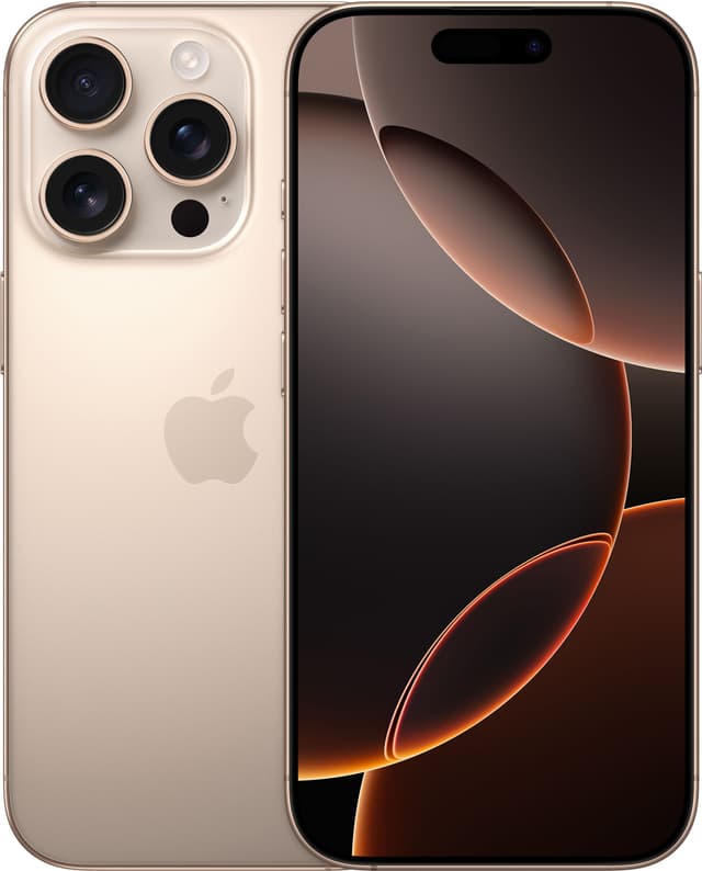 iPhone 16 Pro 5G smarttelefon 256GB Desert Titanium - Elkjøp