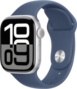 Apple Watch S10 46mm GPS (Silver Alu/Denim Sport Band) M/L