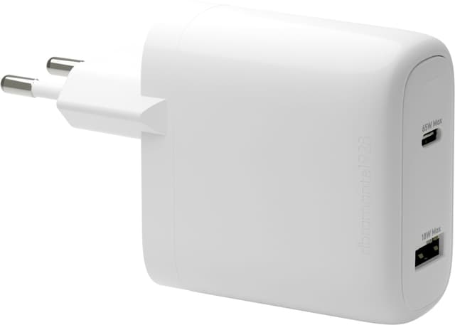 Dbramante1928 65W USB-C 18W USB-A vegglader (hvit)