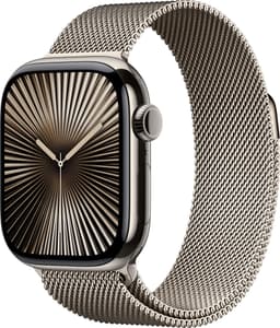 Apple Watch S10 46mm GPS+Cel (Naturlig Titan/Naturlig Milanese Loop) M/L
