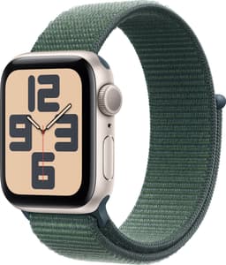Apple Watch SE 2nd Gen 40mm GPS (Stjerneskinn Alu/Tjerngrønn sport loop)