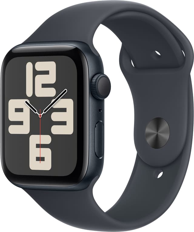 Apple Watch SE 2nd Gen 44mm GPS (Midnatt Alu/Midnatt sport band M/L)