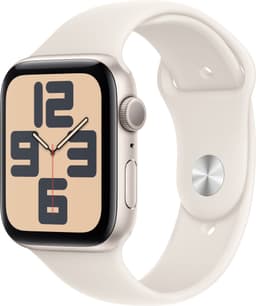 Apple Watch SE 2nd Gen 44mm GPS (Stjerneskinn Alu/Stjerneskinn sport band S/M)