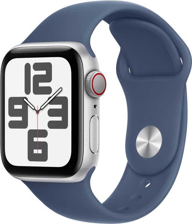 Apple Watch SE 2nd Gen 40mm GPS (Sølv Alu/Denim sport band M/L)