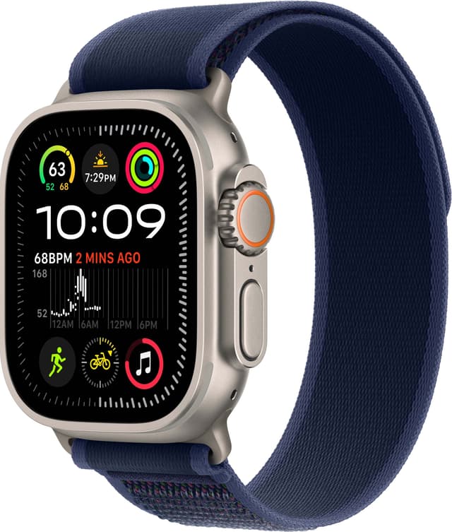 Apple Watch Ultra 2 49mm GPS+CEL (Naturlig Titan/Blå Trail Loop) M/L