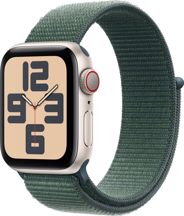 Apple Watch SE 2nd Gen 40mm LTE (Starlight Alu/Lake Green sport loop)