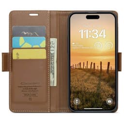 CaseMe puhelimenkotelo 023 iPhone 16 Plus - Ruskea