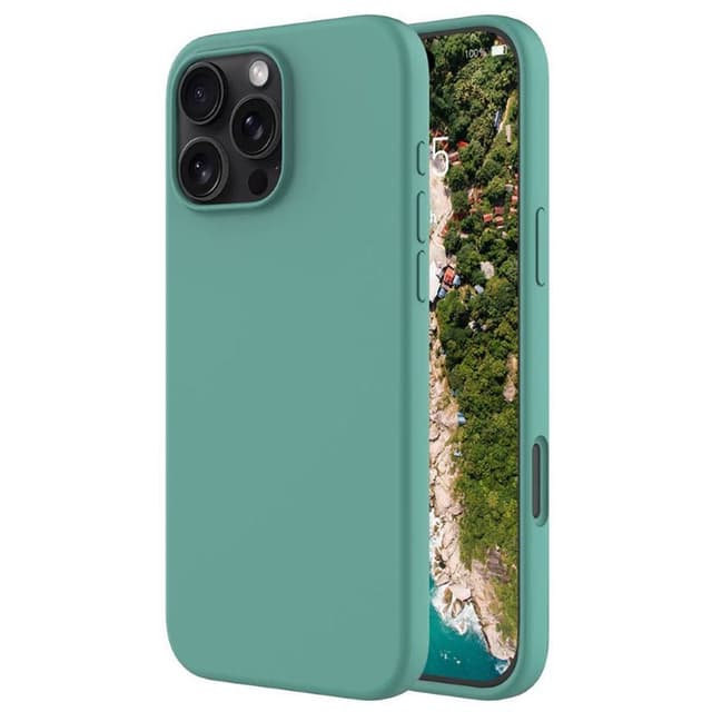 Liquid silikon deksel iPhone 16 Pro Max - Pine Green