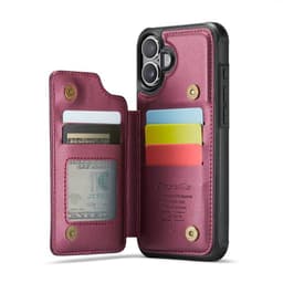 CaseMe mobilfodral C22 iPhone 16 Plus - Vinröd