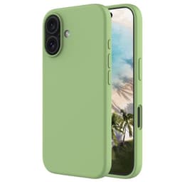 Liquid silikon deksel iPhone 16 - Matcha Green