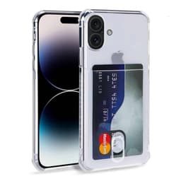 Silikondeksel med kortholder  iPhone 16 Plus