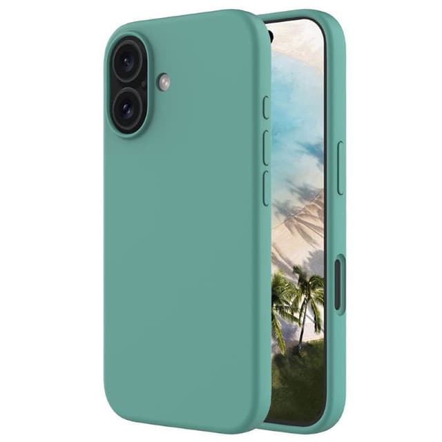 Liquid silikon deksel iPhone 16 - Pine Green