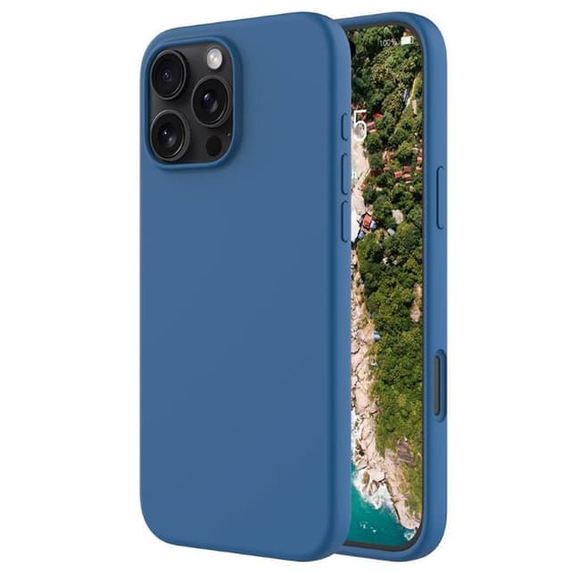 Liquid silikone cover iPhone 16 Pro - Cobolt Blue