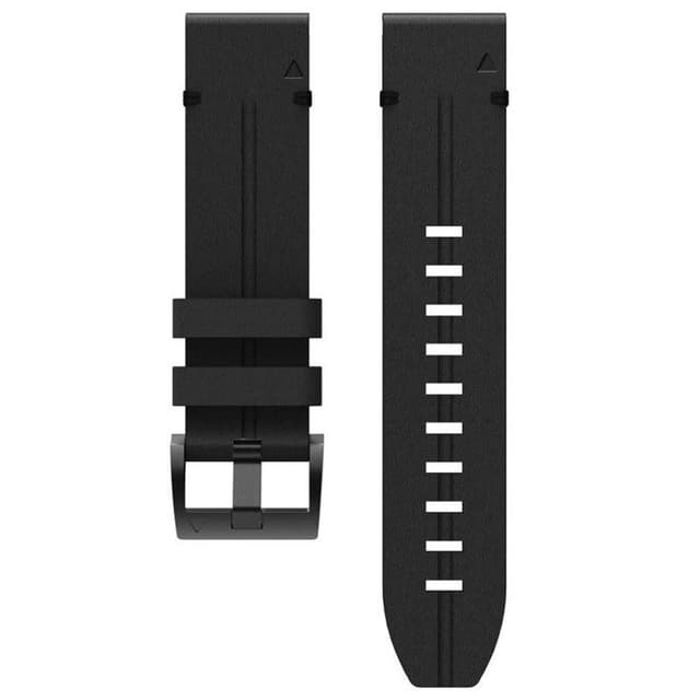Nail læder urrem easyfit Garmin Fenix 7S - Onyx black