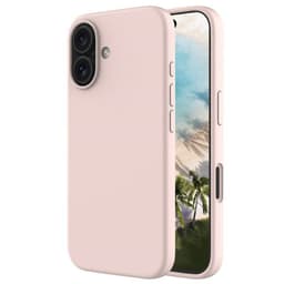 Liquid silikon deksel iPhone 16 - Pink Sand