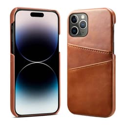 Retro kuori korttipaikoilla iPhone 16 Pro Max - Ruskea