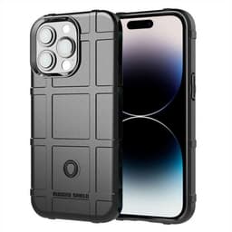 Rugged Shield kuori iPhone 16 Pro Max - Musta
