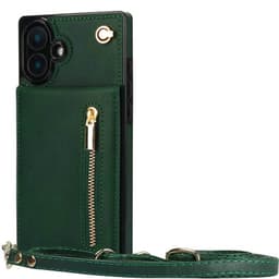 Zipper necklace case iPhone 16 - Grön