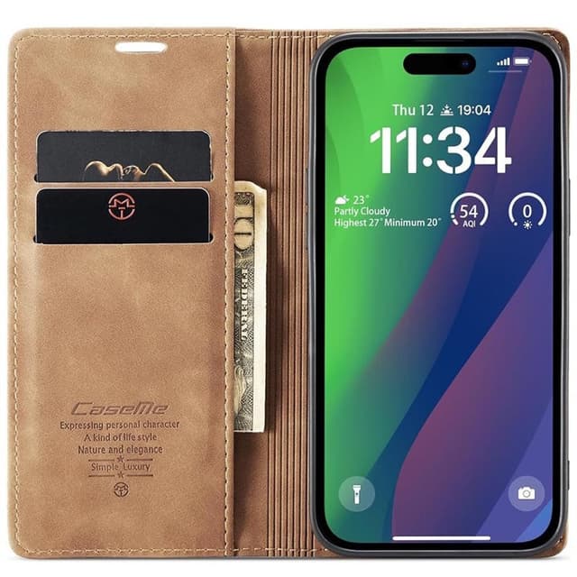 CaseMe mobilcover 013 iPhone 16 Pro Max - Brun