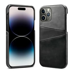 Retro skal med kortplatser iPhone 16 Pro Max - Mörkgrå