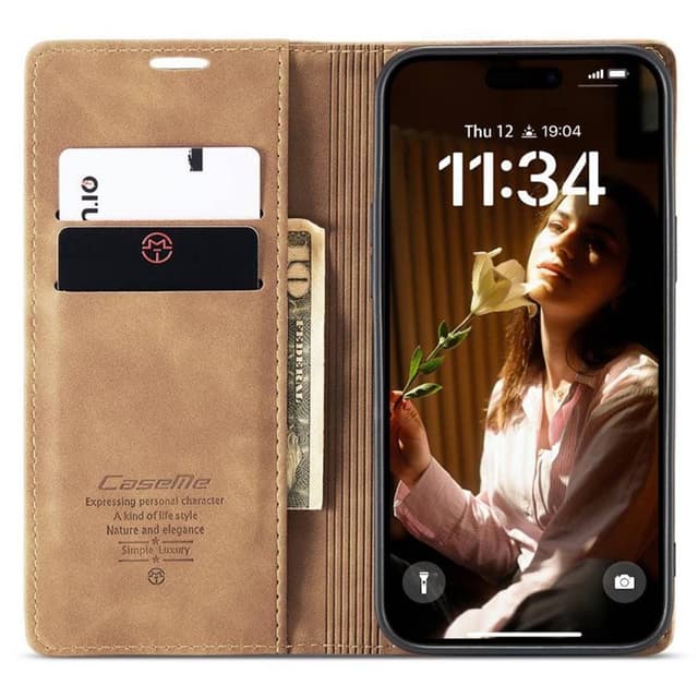 CaseMe mobildeksel 013 iPhone 16 Plus - Brun