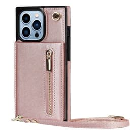 Zipper necklace case iPhone 16 Pro - Rosè