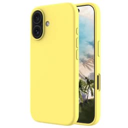 Liquid silikone cover iPhone 16 Plus - Canary Yellow