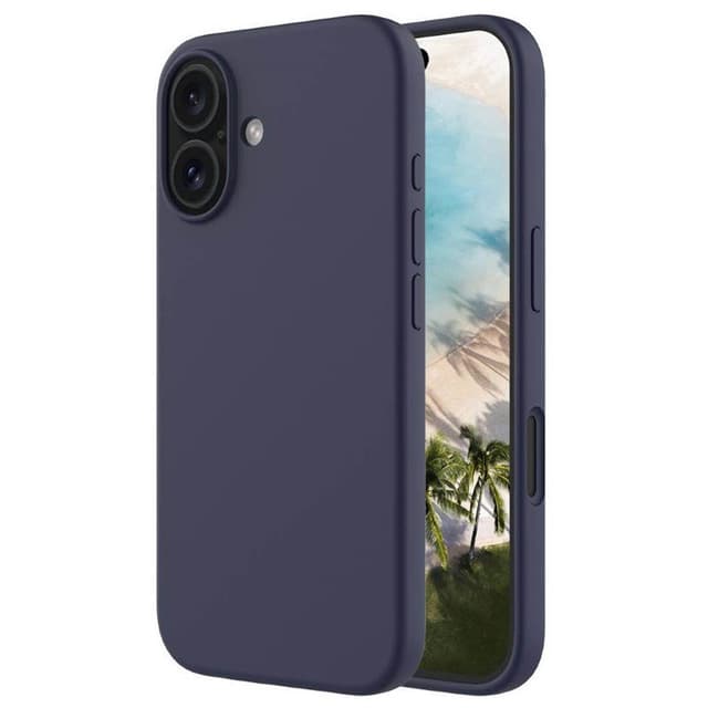 Liquid silikon skal iPhone 16 - Midnight Blue