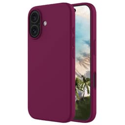 Liquid silikonikuori iPhone 16 - True Berry
