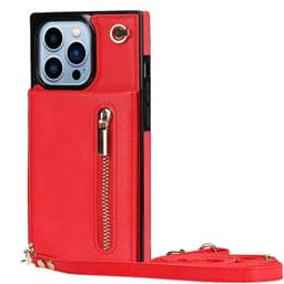 Zipper kaulakorukuori iPhone 16 Pro Max - Punainen