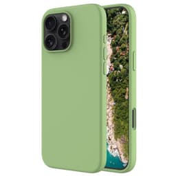 Liquid silikon deksel iPhone 16 Pro Max - Matcha Green