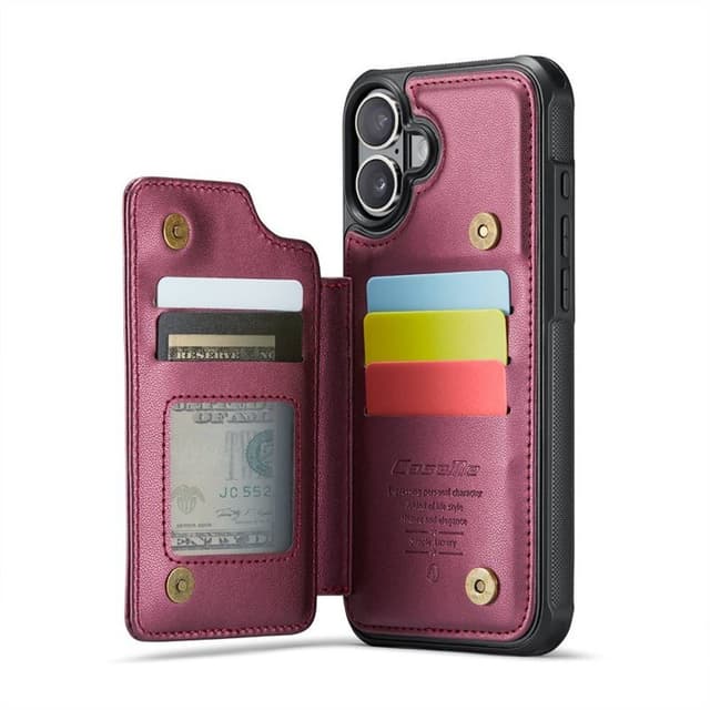 CaseMe mobilfodral C22 iPhone 16 - Vinröd