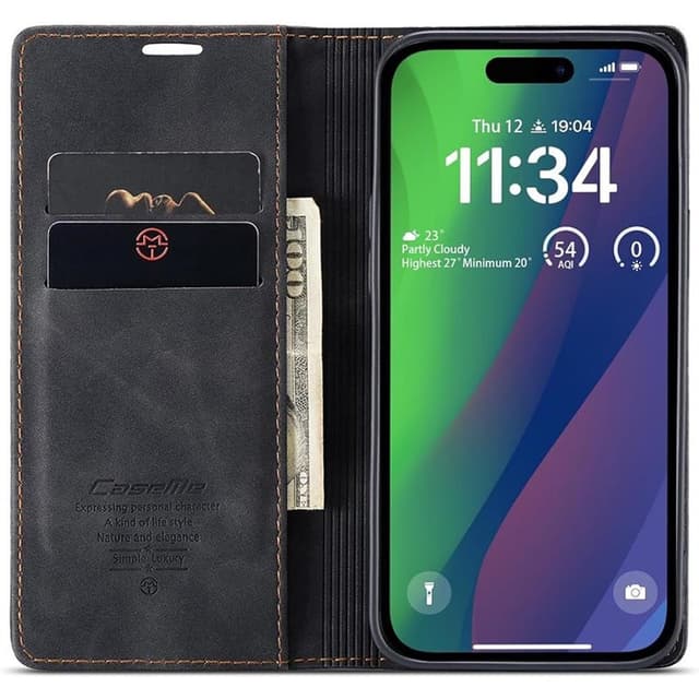 CaseMe mobilcover 013 iPhone 16 Pro - Sort