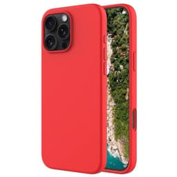 Liquid silikonisuoja iPhone 16 Pro - China Red