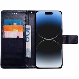 Wallet cover 3-kort iPhone 16 Pro - Mørkeblå