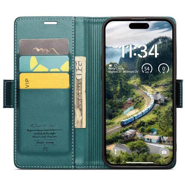 CaseMe mobilfodral 023 iPhone 16 Pro Max - Petrol