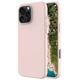 Liquid silikon deksel iPhone 16 Pro - Pink Sand