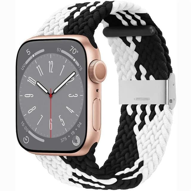 Flettet klokkereim Watch Series 10 (42mm) - Blackwhite