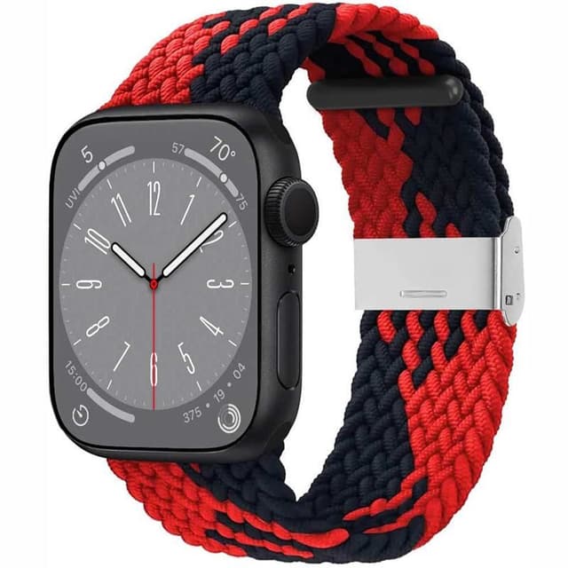 Flettet Urrem Watch Series 10 (42mm) - Redblack