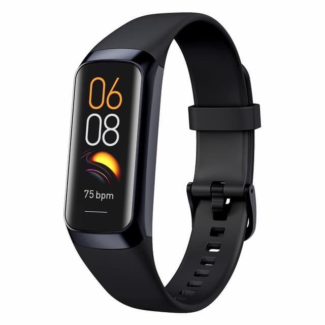 C60 1.1 tommers vanntett smartklokke hjertemonitor blod oksygennivåmåler kroppstemperatur detektor Fitness Tracker sport smart armbånd - svart