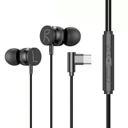 USB-C Hörlurar med Mic Magnetic In-ear Gaming Hörlurar - Svart
