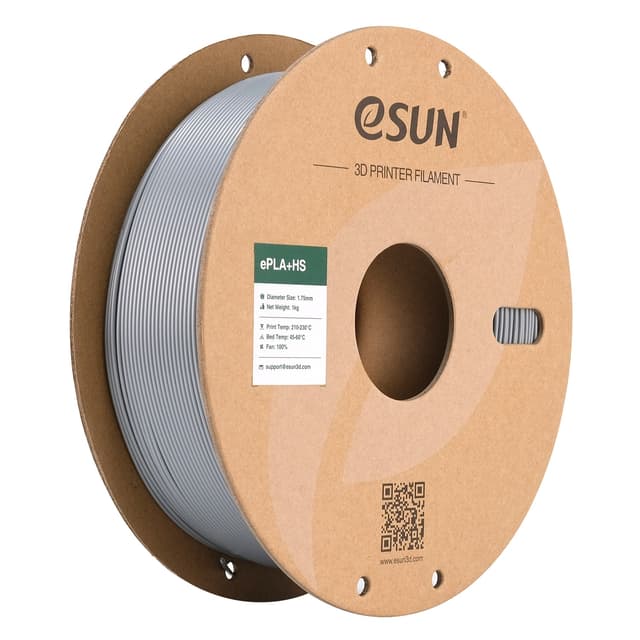 eSUN PLA+ HS 1.75mm - 1kg - Sølv