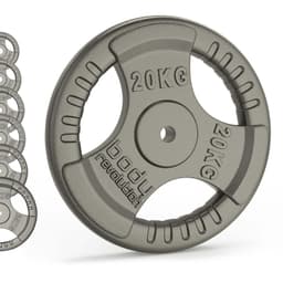 Viktplattor i gjutjärn - Standard 1"" Tri Grip par (1,25 - 25 kg)