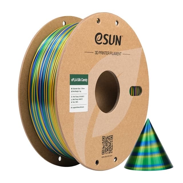 eSUN Silk Candy 1.75mm 1kg - Gold Blue Green