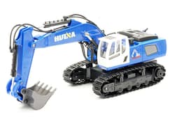 HuiNa Grävmaskin Blå m/Metalllåda 1:18